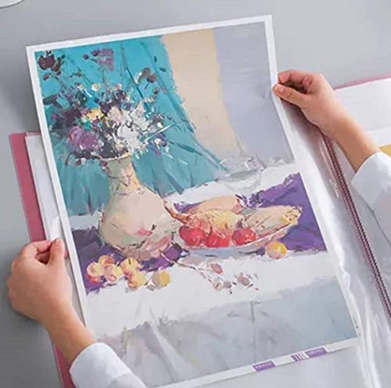 Peeplvalue A3 Size 40 Leaf Display File Deluxe Quality File And Folder For Big Drawing And Property Papers, Multicoloured - Image 5