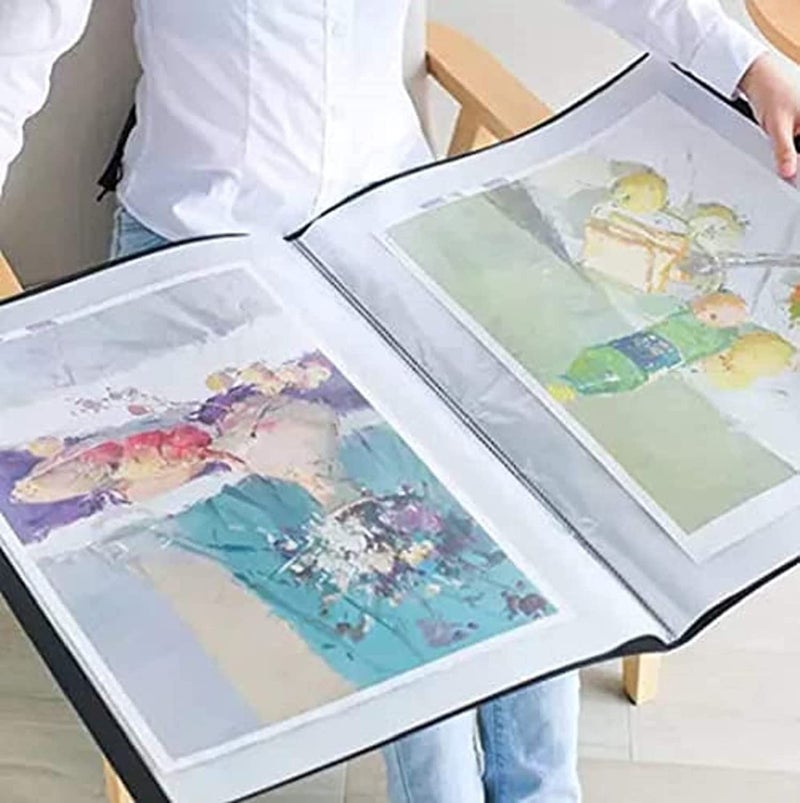 Peeplvalue A3 Size 40 Leaf Display File Deluxe Quality File And Folder For Big Drawing And Property Papers, Multicoloured - Image 4