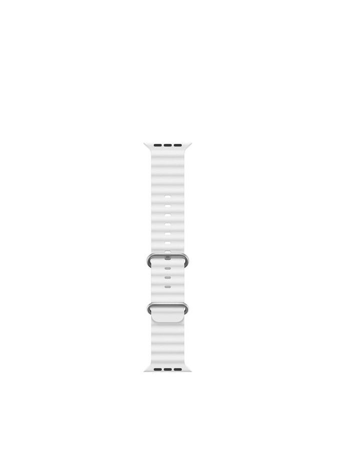 GULFLINK - Adjustable Loop Sport Fluoroelastomer Breathable Watch Band for Apple Watch 42/44/45/49mm White - Image 1
