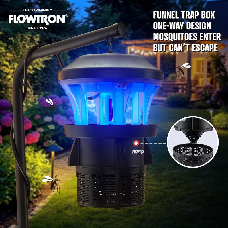 Flowtron Outdoor Bug Trap | UV Light & Powerful Fan Fly Killer with Â½ Acre Coverage | Quiet Insect Control & Weather Resistant | Easy Clean Collection Chamber | Patio Deck Yard | ETL Certified - Image 5