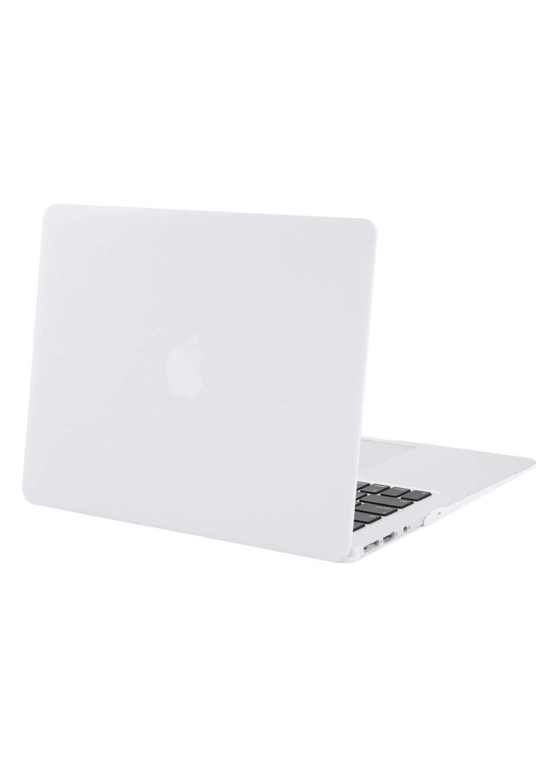 Generic - New Model MacBook Air 13 Inch Case 2020 2019 2018 Release A2337 M1 A2179 A1932 Plastic Hard Shell Case Cover Only Compatible With MacBook Air 13 Inch With Retina Display White - Image 1