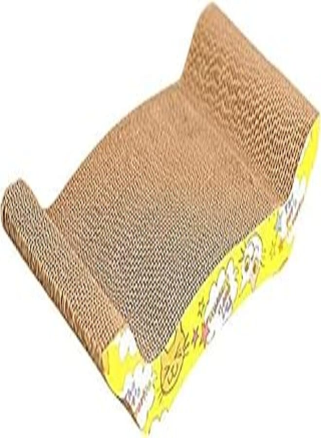 Pet Cat Kitten Corrugated Scratch Board Pad Scratcher Bed Mat Claws Care Toy FUN (Including the catnip)