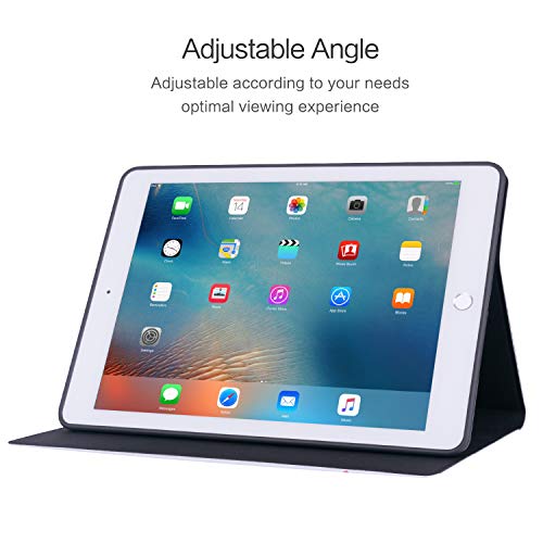 Vimorco Case for iPad 5th/6th Generation 9.7 Inch 2017/2018, for iPad Air 1/2 Case, Slim Shockproof PU Leather Adjustable Stand Cover for iPad 5/6 Gen, Bouquet - Image 4