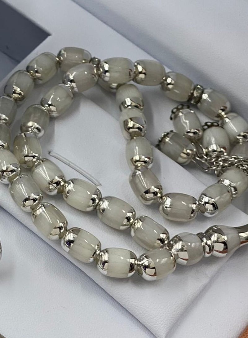 Rivoly Gift Set Men's Watch Set of 4 Pieces Watch with Pen Set of Buttons and Rosary - Image 4