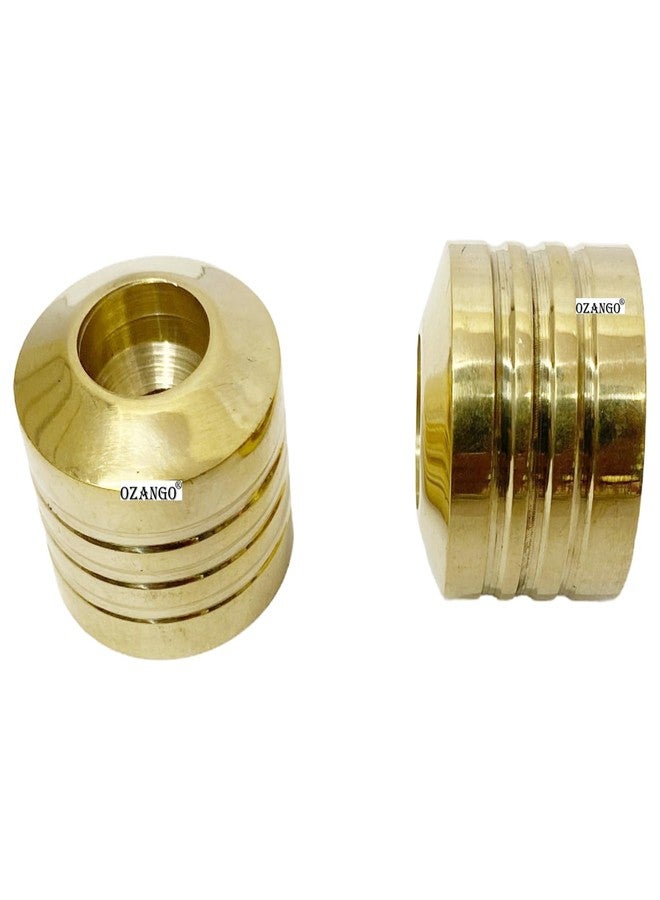 Ozango Bike Antique Desgin Plain Handle Bar Weight Handlebar Weight Pure Brass Golden Suitable for RE Hunter 350 - Image 5