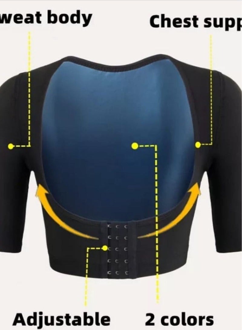 Soft Sauna Half Sleeve Thermal Corset For The Arms To Burn Fat in The Upper Back and Arms - Image 2