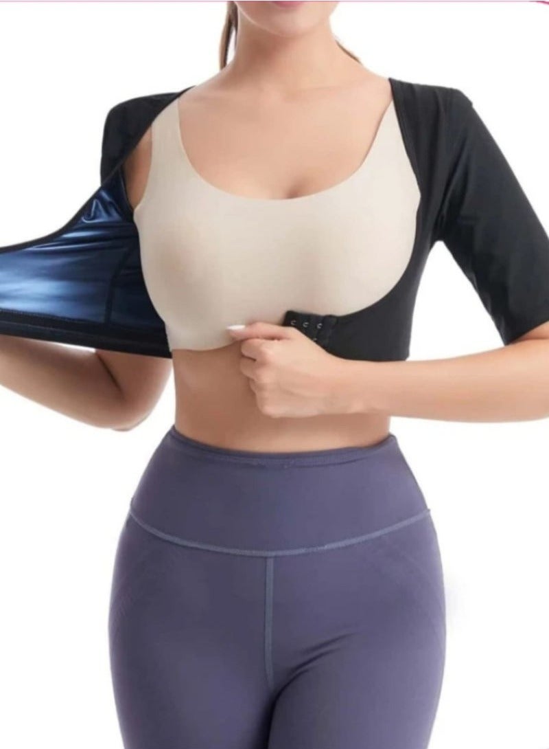 Soft Sauna Half Sleeve Thermal Corset For The Arms To Burn Fat in The Upper Back and Arms - Image 1