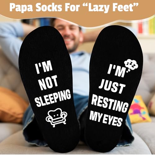 Pradnel Papa Gifts from Grandkids Papa Birthday Gifts for Men Happy Birthday Gift Ideas for Best Papas from Grandson Granddaughter Grandchildren Funny Gift Set for Christmas, Fathers Day with Hat, Wine Glass - Image 4