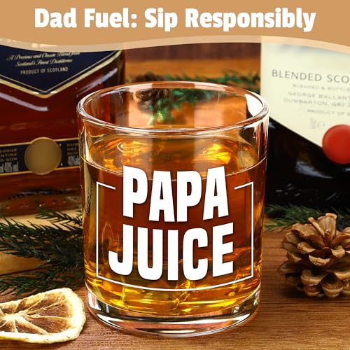 Pradnel Papa Gifts from Grandkids Papa Birthday Gifts for Men Happy Birthday Gift Ideas for Best Papas from Grandson Granddaughter Grandchildren Funny Gift Set for Christmas, Fathers Day with Hat, Wine Glass - Image 2