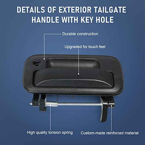 DICMIC Exterior Tailgate Handle with Key Hole Compatible with 2004-2016 Ford F150 F250 F350 F450 F550 Explorer Lobo Lincoln Mark LT Replace# 8L3Z-9943400-AA, 79606 - Image 5