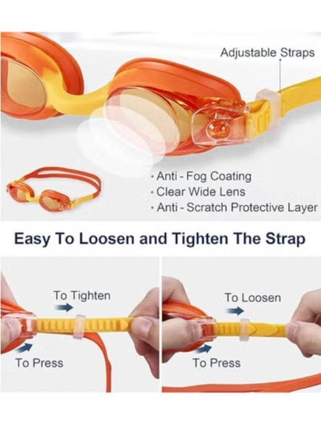 ممز بلانيت نظارات سباحة للاولاد والبنات والاطفال الصغار من سن 2-12 سنة-نظاره سباحه للاطفال-نظارة سباحة- نظارات سباحه - معدات سباحه - اكسسوارات سباحه -مستلزمات سباحه العاب مائيه - Image 2
