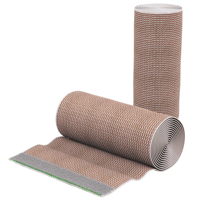 Houseables Elastic Bandage Wrap 6 Inch, Chest Compression Wrap, Compression Bandage, Cotton, for Legs, Lymphedema, Women, Men, Medical, Knee, Ankle, Arm, Foot, Hand, Injury, Reusable, 13â€™-15â€™, 2 Pack