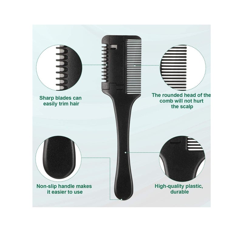 SOLARAE Razor Comb Hair Thinner Comb Hair Styling Razor Comb, Hair Cutter Razor Comb Cutting Scissors Double Sided Hair Styling Razor Comb Tool for Hair Cutting and Styling - Image 2