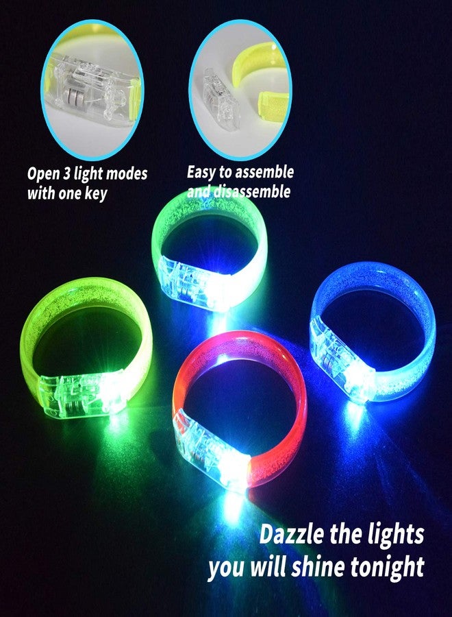 M.best 35pcs Glow Bracelets Glow in The Dark Party Supplies Bracelets Toys for Kids Birthday Halloween Christmas Party Favors - Image 3