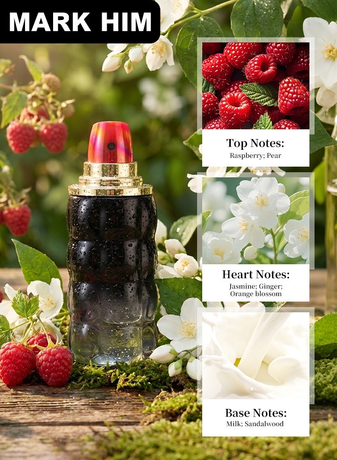 مارك له مجموعة عطور نسائية مكونة من 4 قطع (أو دو تواليت)، تشكيلة مصغّرة بروائح متنوعة فاكهية وزهرية وشرقية، مجموعة عطور فاخرة للاستخدام اليومي والهدايا - Image 3