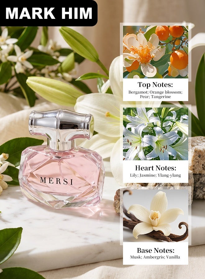 مارك له مجموعة عطور نسائية مكونة من 4 قطع (أو دو تواليت)، تشكيلة مصغّرة بروائح متنوعة فاكهية وزهرية وشرقية، مجموعة عطور فاخرة للاستخدام اليومي والهدايا - Image 5
