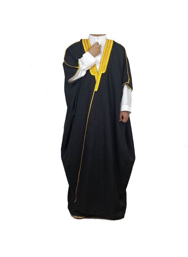 Embroidered Malay Middle Eastern Graduation Robe - Men's Bisht - Image 3