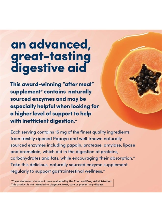 American Health Super Papaya Enzyme Plus Chewable Tablets, Natural Papaya Flavor - Promotes Digestion & Nutrient Absorption, Contains Papain & Other Enzymes - 360 Count - Image 4