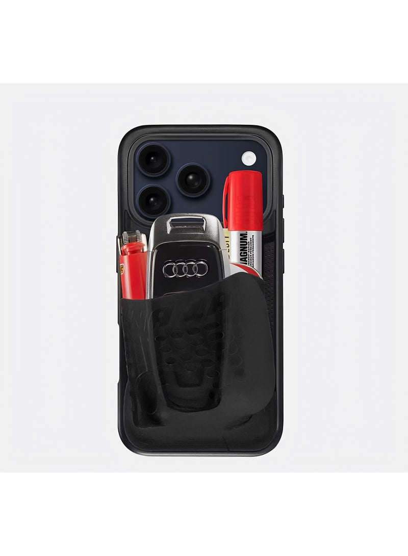 Ninja Labs iphone17 Yoga Pants Large Pocket Phone Case for iPhone - Silicone Storage and Shockproof Design, Durable and Wear-resistant - Image 2