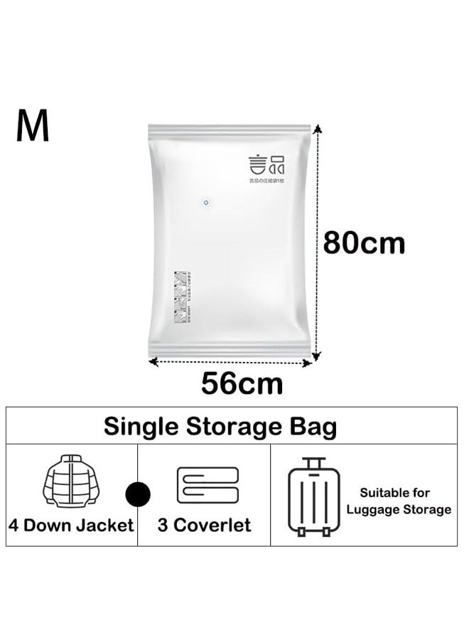 6PCS Storage Bags Space Saver Bags Vacuum Sealer Bags for Clothes Storage Compression Sealed Bags for Travel Comforters Blankets Bedding (Medium )  - Image 2