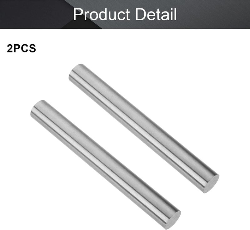 Utoolmart Round Steel Rod, 12mm HSS Lathe Bar Stock Tool 100mm Long, for Shaft Gear Drill Lathes Boring Machine Turning Miniature Axle, Cylindrical Pin DIY Craft Tool, 2pcs - Image 4