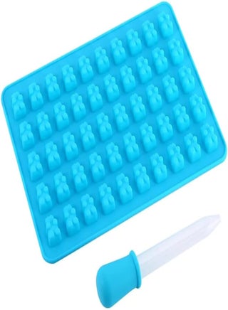 Fresh 50 Cavity Silicone Gummy Bear Candy Chocolate Mold With a Dropper Making Bear Candy For Your Kids (Blue) - pzsku/Z35582B7446EDBAE12264Z/45/_/1718141863/bd634639-5a4d-4556-bef3-7319b6efe72a