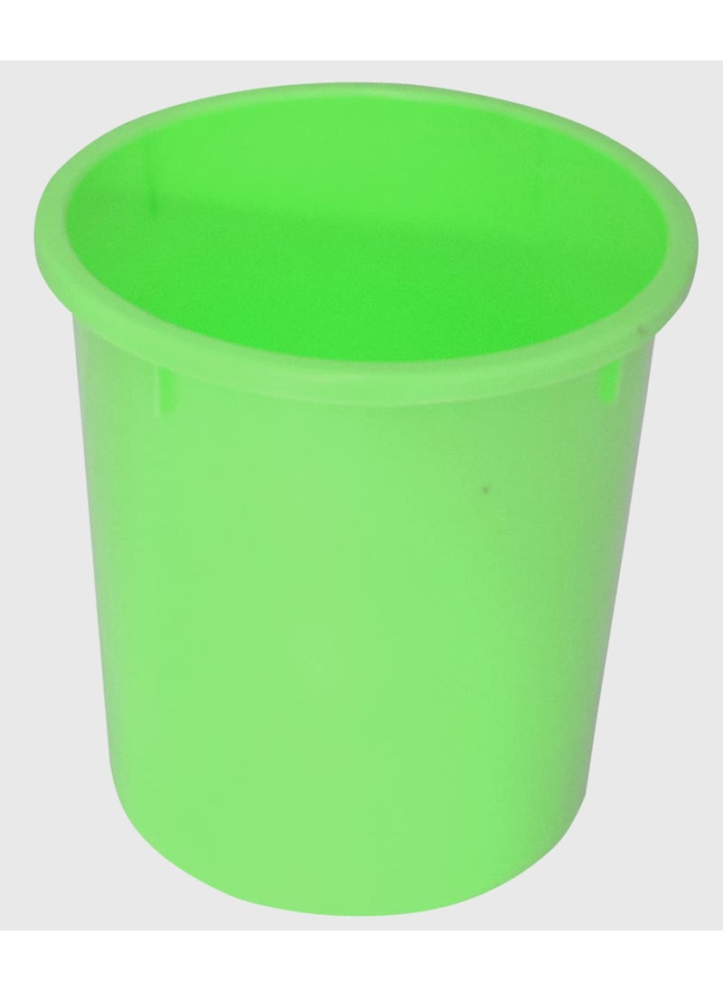 Kuber Industries Kuber Industries 4 Pieces Unbreakable Virgin Plastic Multipurpose Bucket Dustbin Mug Stool Set Green  - Image 3