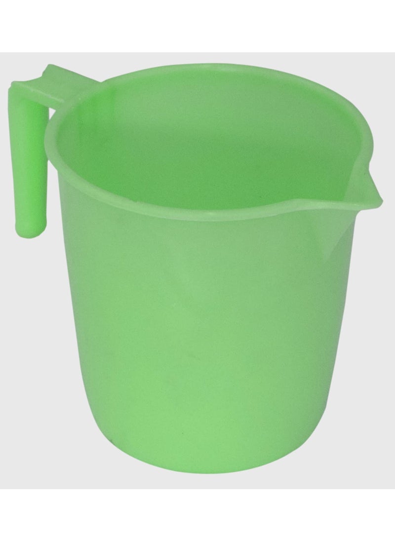 Kuber Industries Kuber Industries 4 Pieces Unbreakable Virgin Plastic Multipurpose Bucket Dustbin Mug Stool Set Green  - Image 4
