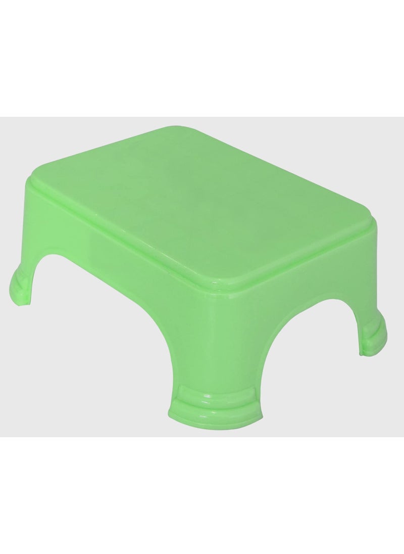 Kuber Industries Kuber Industries 4 Pieces Unbreakable Virgin Plastic Multipurpose Bucket Dustbin Mug Stool Set Green  - Image 5
