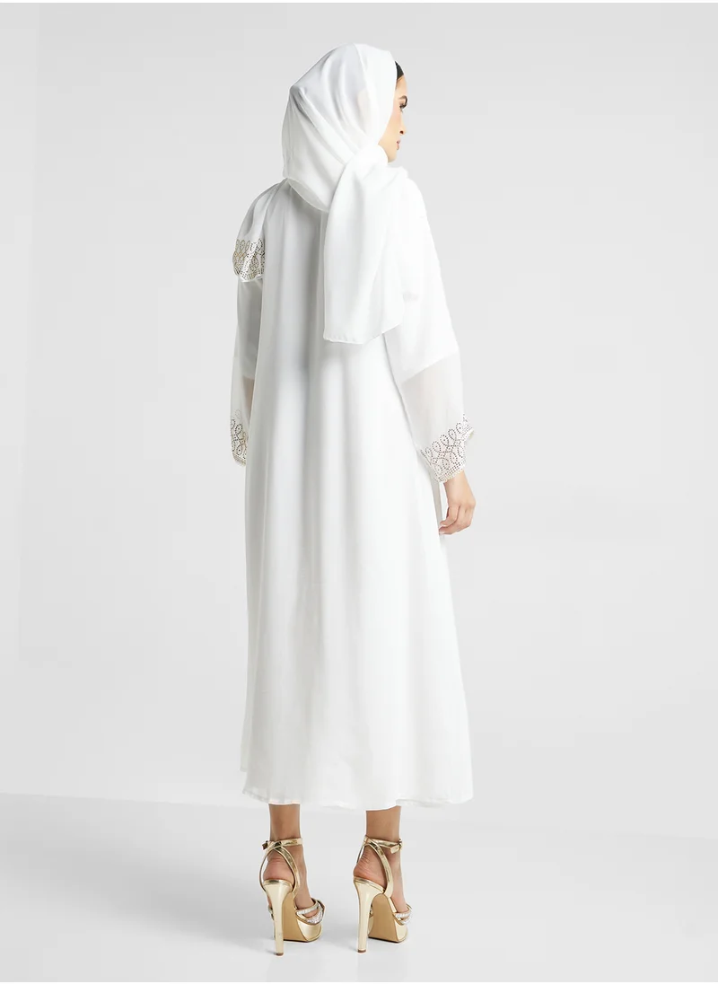 ارابيان كلوزيت High Neck Double Layered Abaya