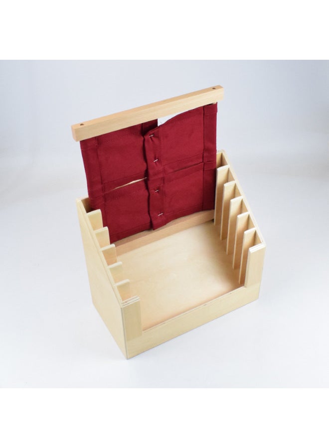 Clothes Rack International Version Montessori Teaching Aids Children's Montessori Kindergarten Direct Daily Life-Color:Buckle Clothing Frame  - Image 4