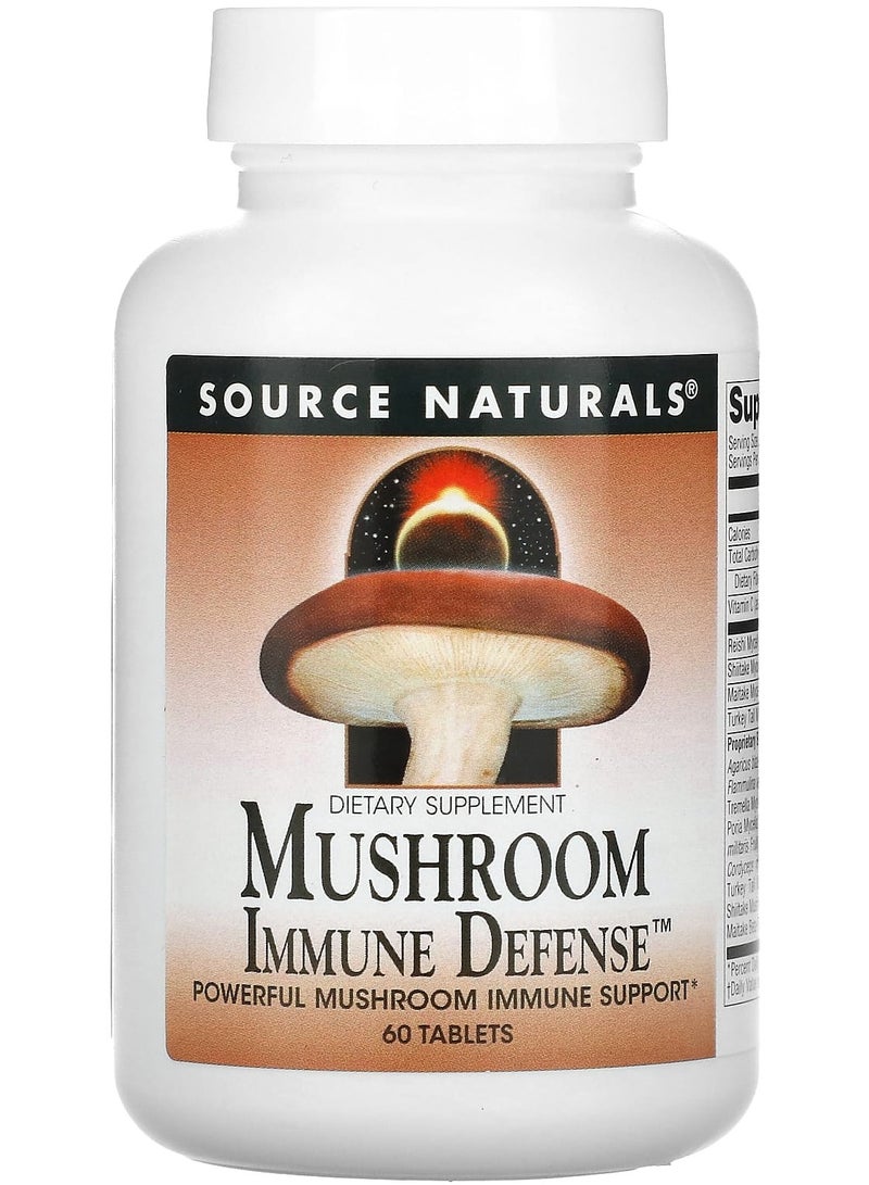 Mushroom Immune Defense, 60 Tablets