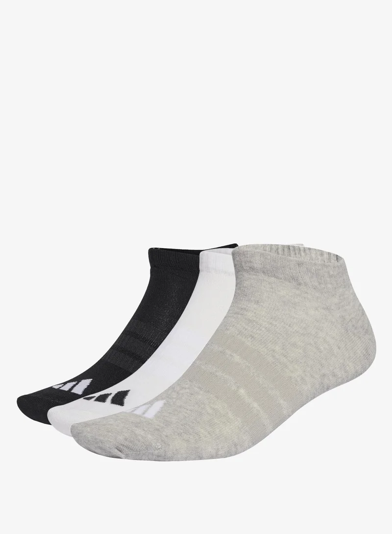 اديداس مجموعة جوارب THIN&amp;LIGHT ESSENTIALS LOW CUT SOCKS 3 PAIR PACK