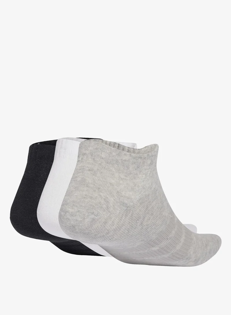 اديداس مجموعة جوارب THIN&amp;LIGHT ESSENTIALS LOW CUT SOCKS 3 PAIR PACK