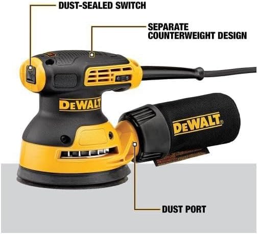 DEWALT Random Orbit Sander Variable Speed 5Inch DWE6423 - Image 4