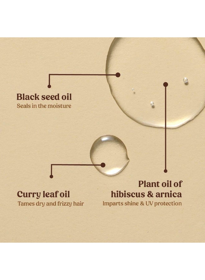 vilvah STORE Anti Frizz Hair Serum | Tames Frizz And Flyaways | Prevents Split Ends And Breakage | Silicone Free | For Women & Men | For All Hair Types | 30ml - Image 4