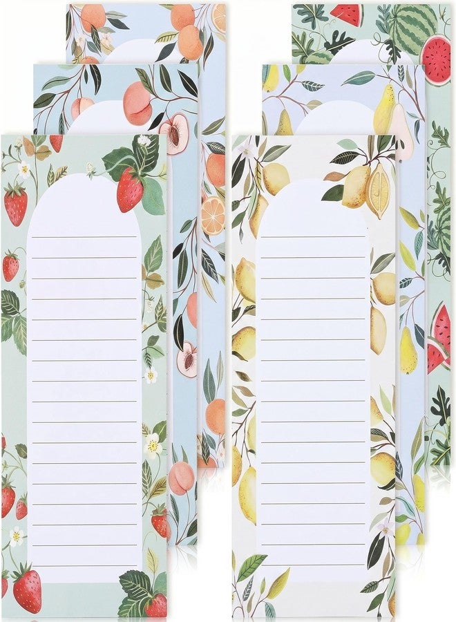 ZICOTO Beautiful Magnetic Notepads for Fridge - Set Of 6 To Do List Pads - Image 1