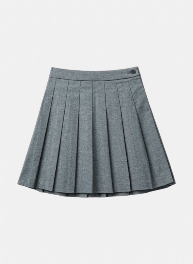 Benetton Girls Pleated Skirt In Flannel - Image 1