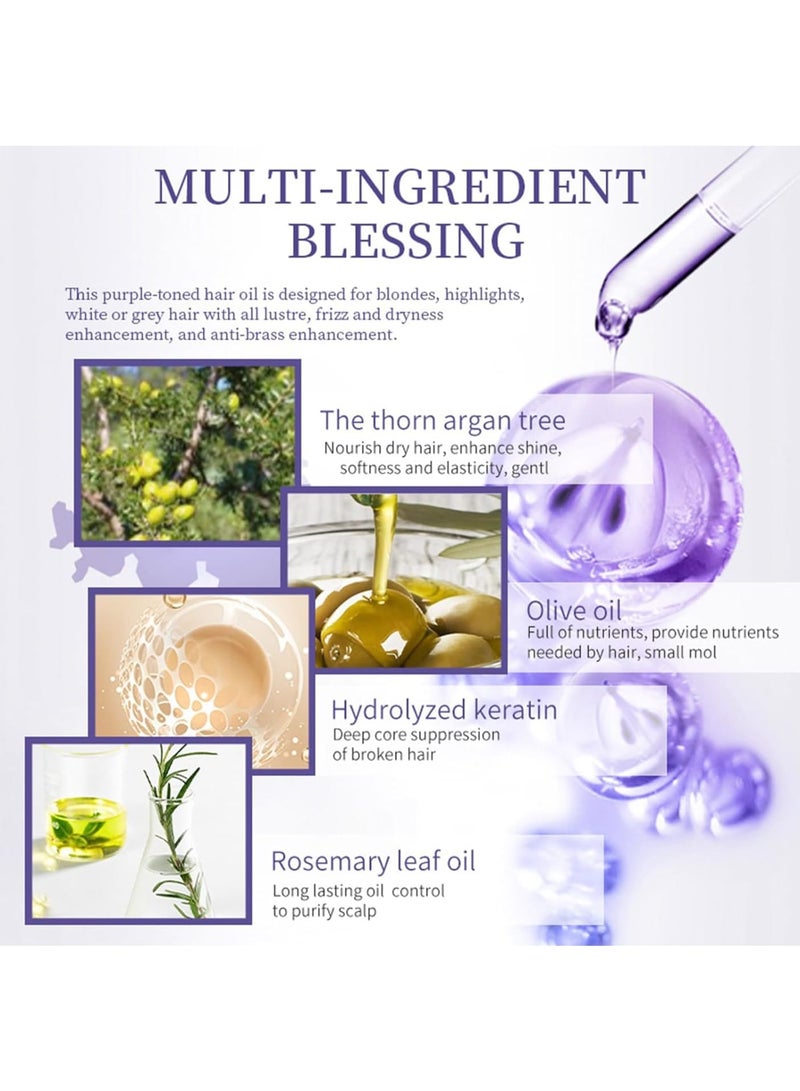 Zikra Hair Oil Treatment, ORGANIC Moroccan Argan Essential Oil, Penetrating Leave Hair Soft & Shiny, Split End Repair for Dry & Damaged Hair,Treatment For Dry, Damaged Hair, 100ML - Image 4