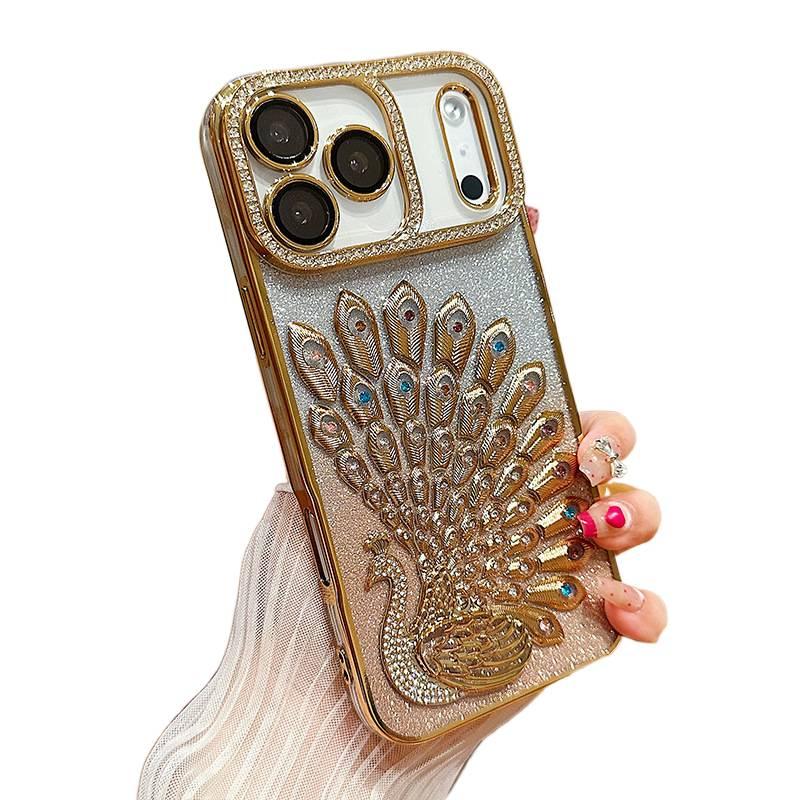 غطاء واقي، Gold سيليكون، مقاوم للصدمات لـ iPhone 17 / 17 Air / 17 Pro / 17 Pro Max من السيليكون باللون الذهبي - Layan Lure - Image 1