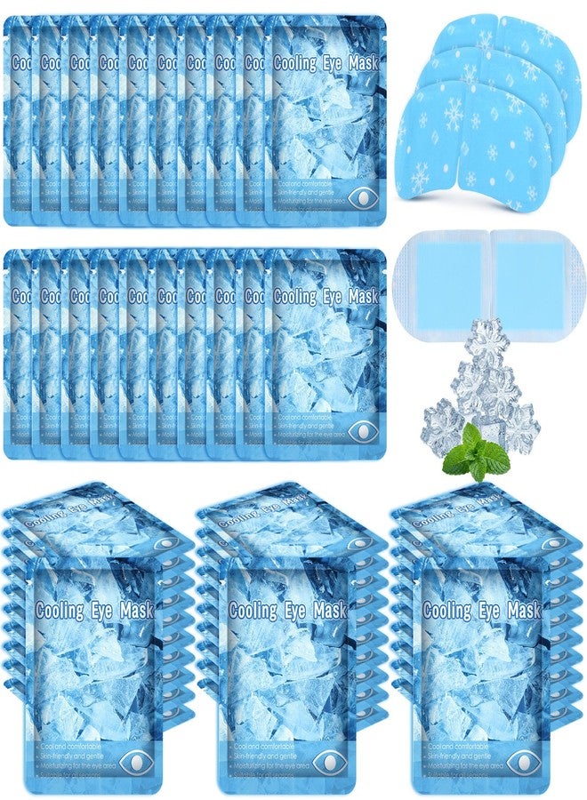 Newcotte 36 Pack Cooling Eye Masks Mint Scented Disposable Hydrogel Eye Patches for Puffy, Dark Circles, Dry Eyes Cooling Sensation Individually Wrapped Travel Size Relaxation Gifts for Men Women - Image 1