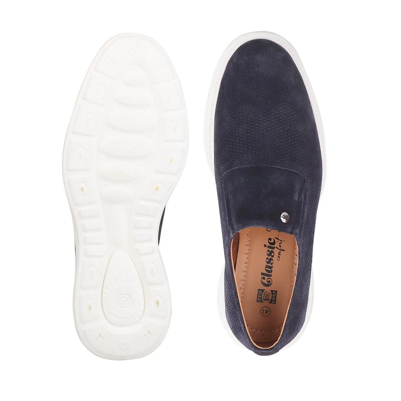 Red Chief حذاء رسمي رجالي مريح من الجلد الطبيعي سهل الارتداء أسود