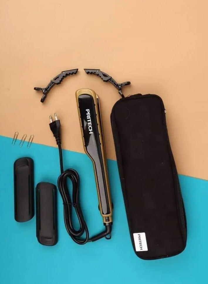 pritech Professional Hair Straightener from British - Babyliss Titanium | Heat up to 450°F | Suitable for protein and keratin | 365° Rotation | Safety Lock - Image 3