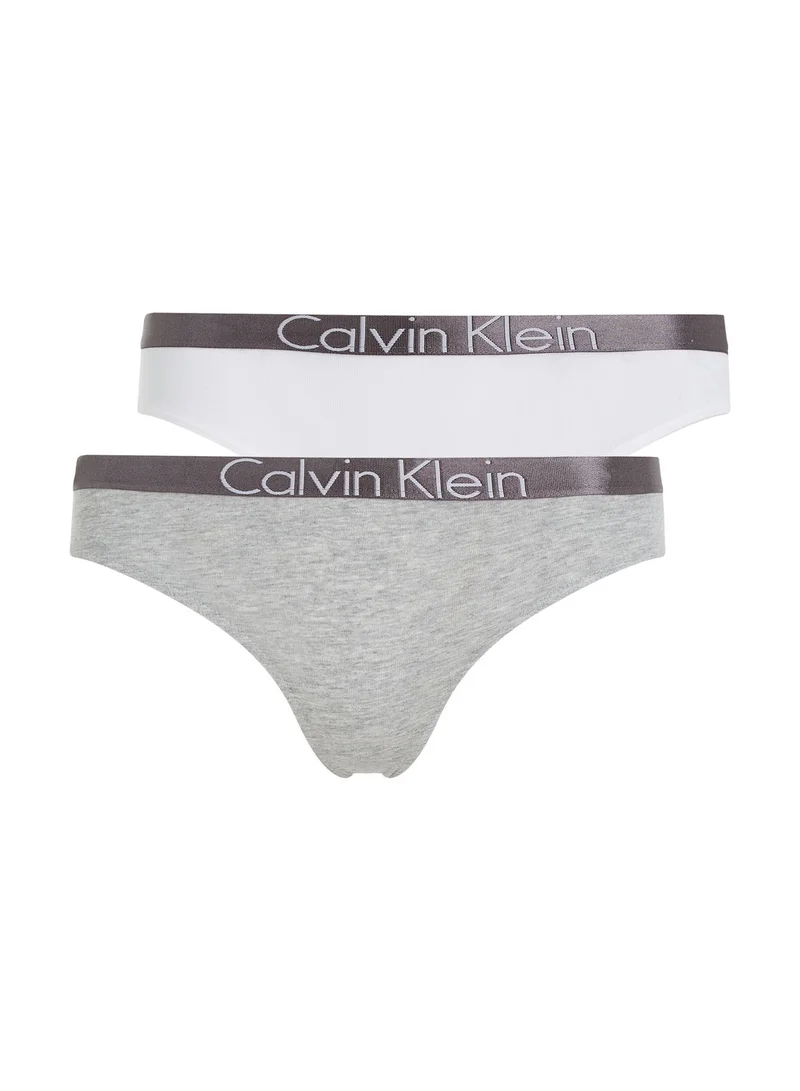 CALVIN KLEIN Youth 2 Pack Logo Bikini Brief
