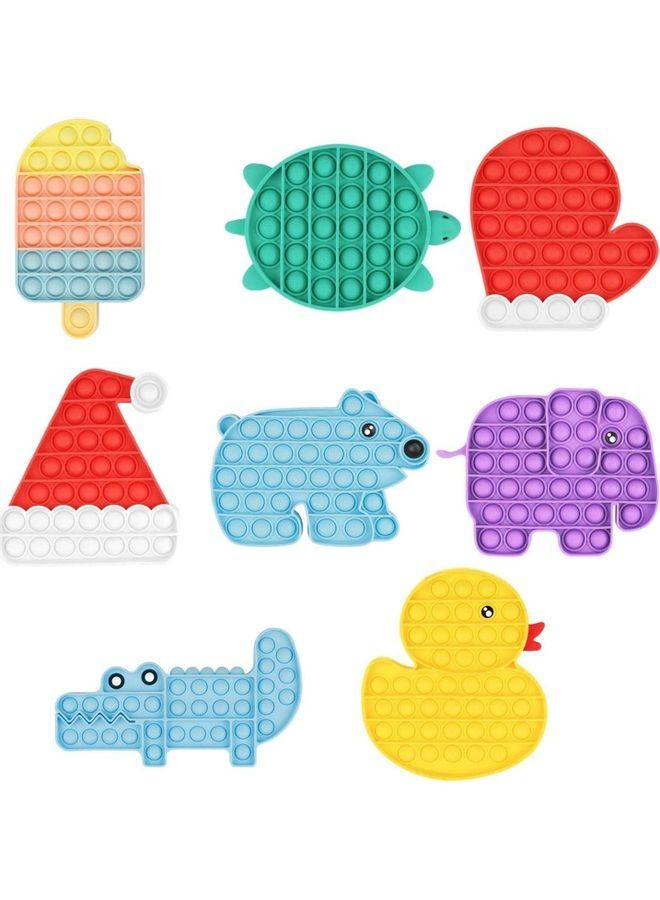 نيبمينينت مجموعة لعب فيدجت الحسية على شكل فقاعات قابلة للضغط من 8 قطع - Image 1
