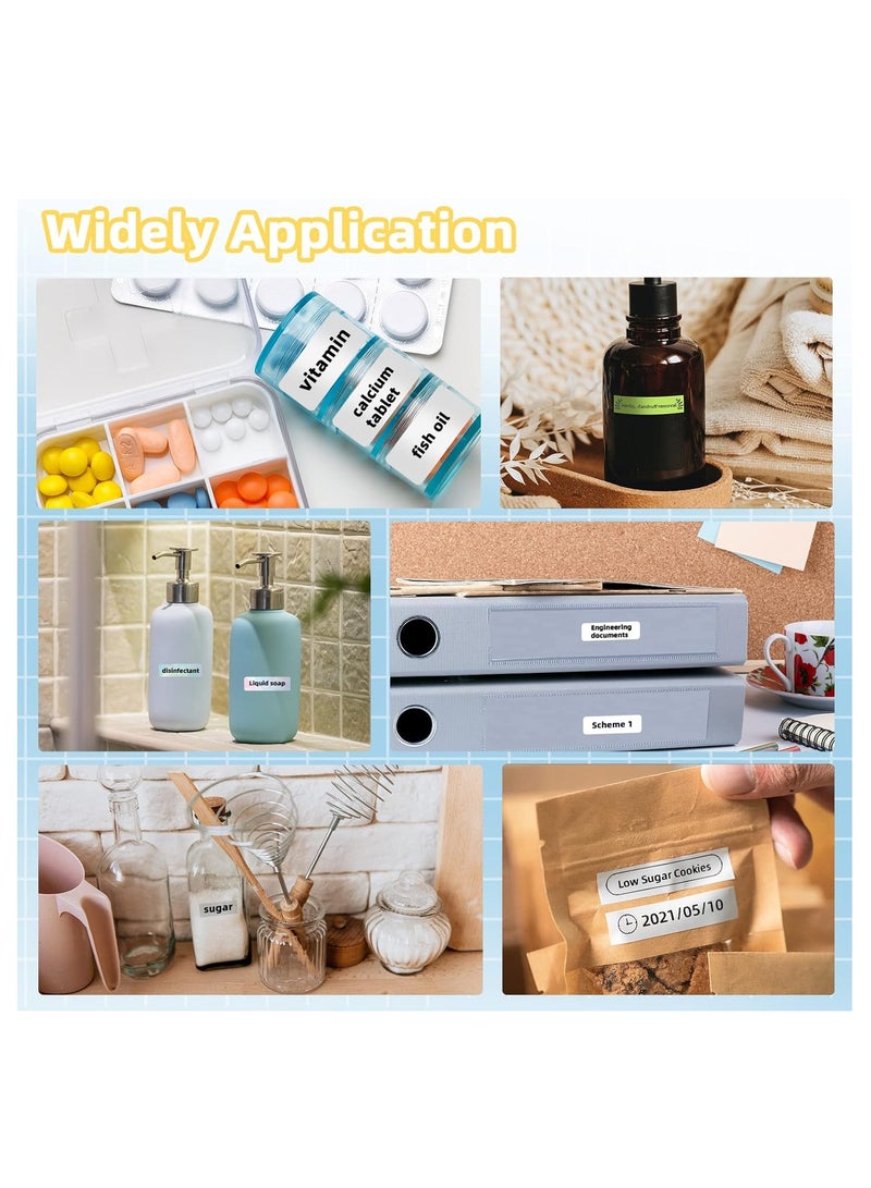 phomemo Label Maker,D30 Small Wireless Label Printer, Label Maker Machine with Tape Compatible with iOS + Android, Great for Home, Office, Supermarket,Include 1Roll Thermal Paper,White - Image 4