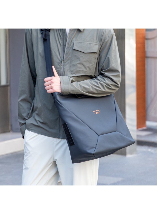 MARK RYDEN MR 255 Black Light Line Series Crossbody & Handbag, 2-in-1 Magnetic Opening Travel Bag, Water-Repellent Oxford with YKK Zipper – Fits iPad, Phone, Wallet & Umbrella - Image 2