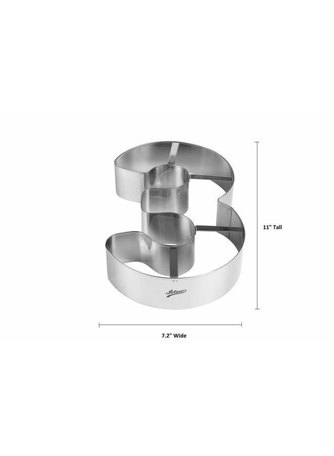 Ateco Extra Large Number 3 Cake Cutter - Image 2