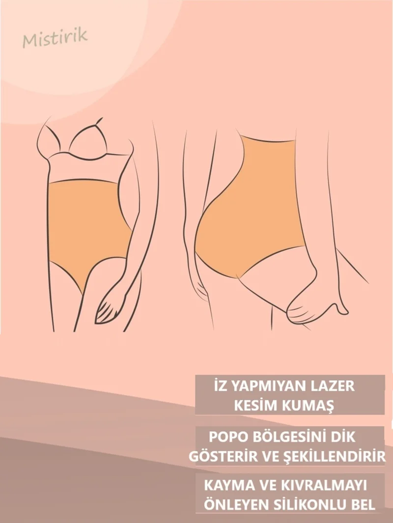 Mistirik Laser Cut Silicone Bato Panty Corset Laser Panty Slip Corset