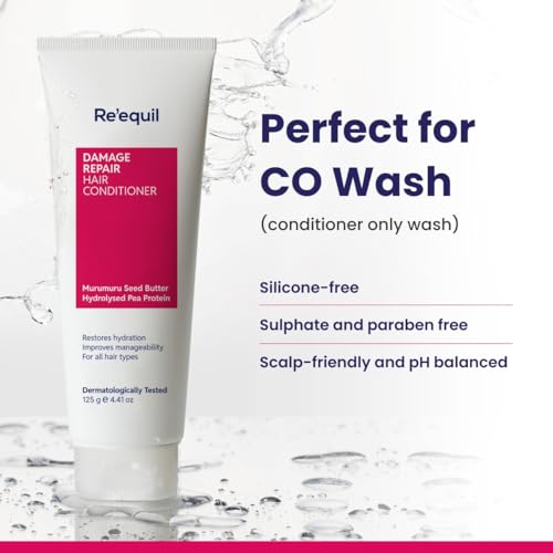 RE' EQUIL Re'equil Damage Repair Conditioner with Murumuru & Pea Protein | Silicone Free Conditioner | Repairs, Nourishes, and Detangles Hair | Great for Curly, Damaged Hair | 125 g - Image 5